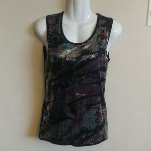Verve Sequins Tank Top  Size : S